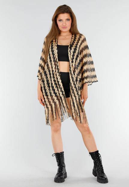 NEW110625 Goud-Zwarte Festival Kimono