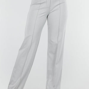 NEW110625 Lichtgrijze Tall Elastische Pantalon