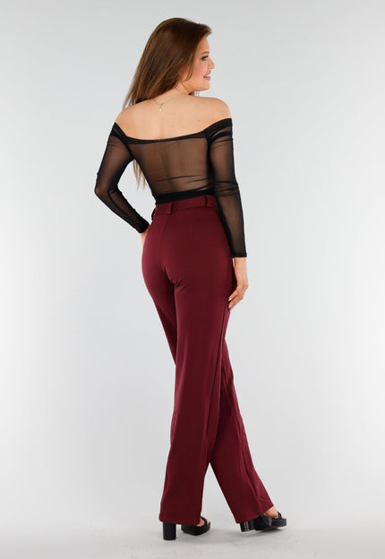 OP=OP.35.NL Zwarte Mesh Off-Shoulder Top