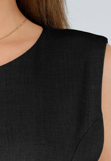 NEW110625 Zwarte Set met Top en Wijde Broek