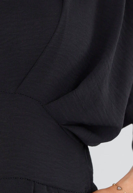 NEW110625 Zwarte Wijde Jumpsuit met Strik