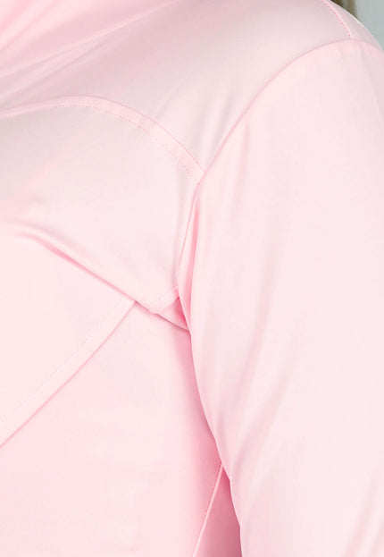 NEW120325 Lichtroze Sportset met Vestje en Flared Legging