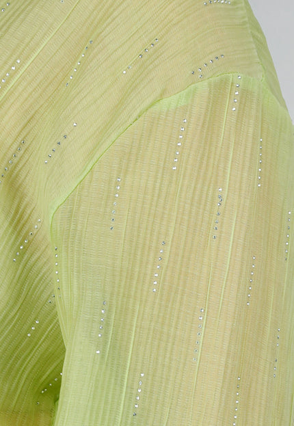 NEW120325 Tweedelige Groene Set met Blouse en Short