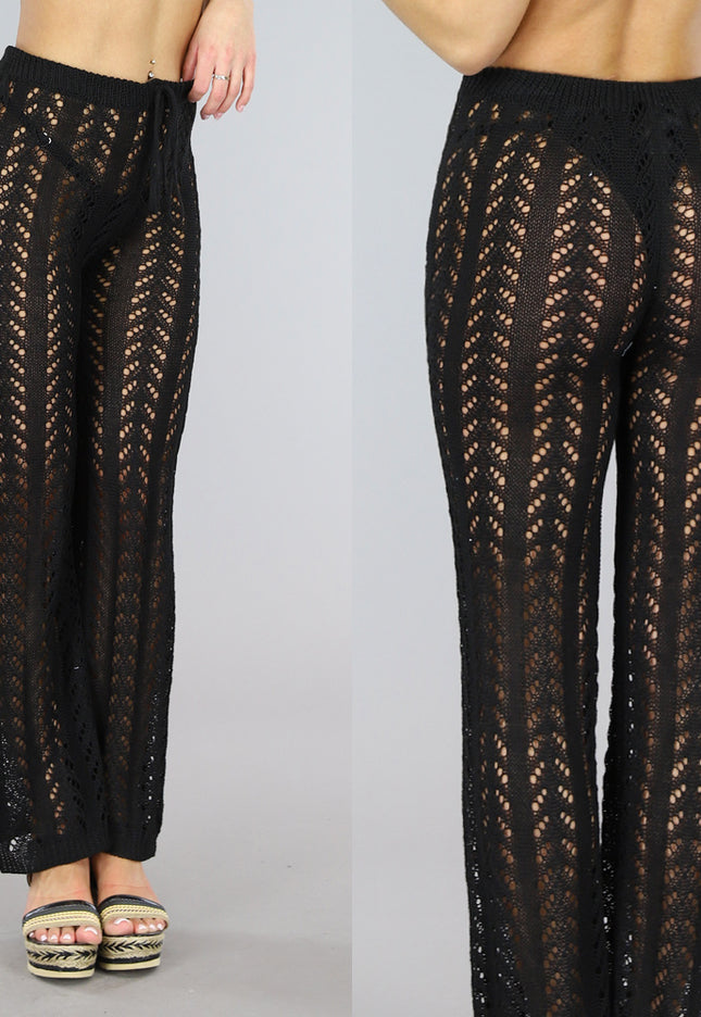 OP=OP.50.NL Zwarte Gehaakte Broek