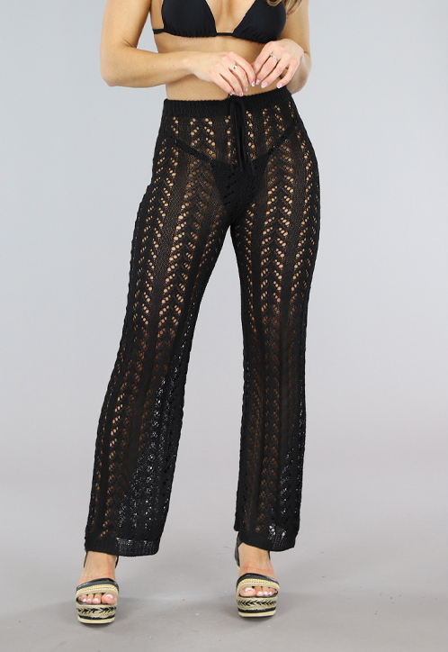 OP=OP.50.NL Zwarte Gehaakte Broek