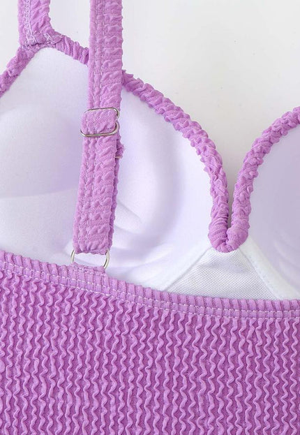 NEW1206 Lila Maximizer Badpak met Structuur