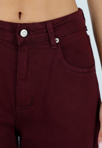 NEW120826 Bordeaux Barrel Jeans