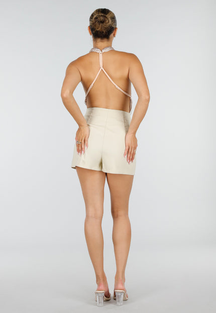 NEW120826 Verstelbare Champagne Halter Fringe Top