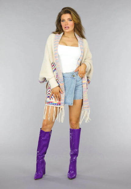 OP=OP.05.S Paarse Croco Laars met Spitse Neus