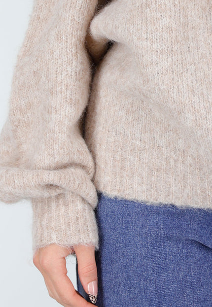 OP=OP.50.NL Beige Off Shoulder Trui