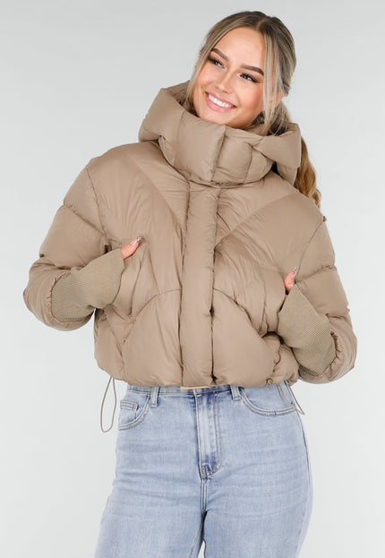 NEW121125 Beige Puffer Jas