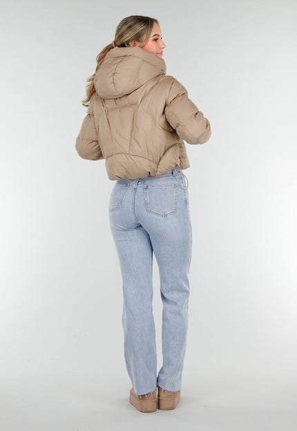 NEW121125 Beige Puffer Jas
