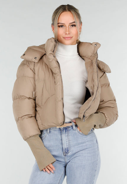 NEW121125 Beige Puffer Jas