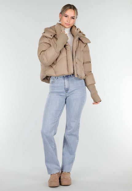 NEW121125 Beige Puffer Jas