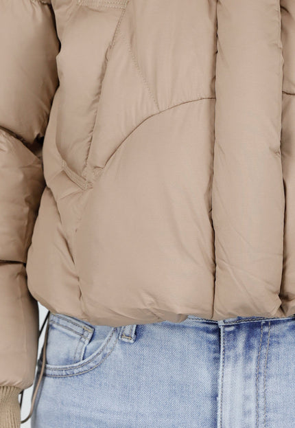 NEW121125 Beige Puffer Jas