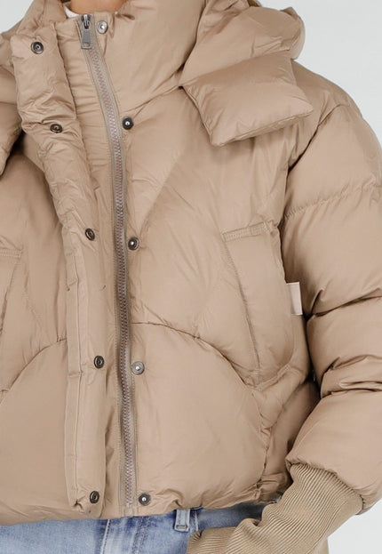 NEW121125 Beige Puffer Jas