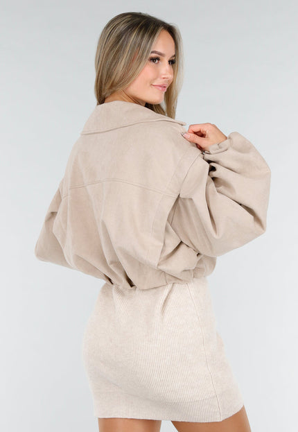 NEW121125 Beige Suède Look Jasje