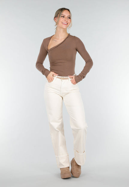 NEW121125 Bruine Asymmetrische Top