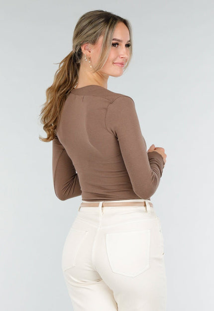 NEW121125 Bruine Asymmetrische Top