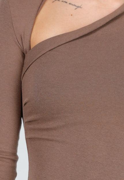 NEW121125 Bruine Asymmetrische Top