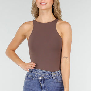 NEW121125 Bruine Mouwloze Skins Body