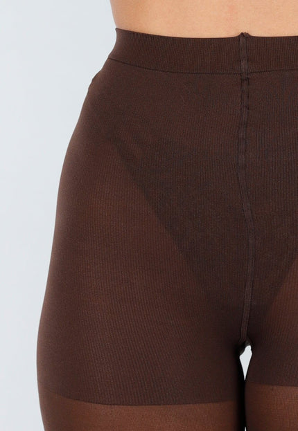 NEW121125 Donkerbruine 120 Den Panty