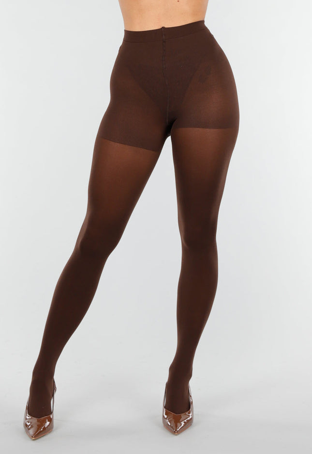 NEW121125 Donkerbruine 120 Den Panty