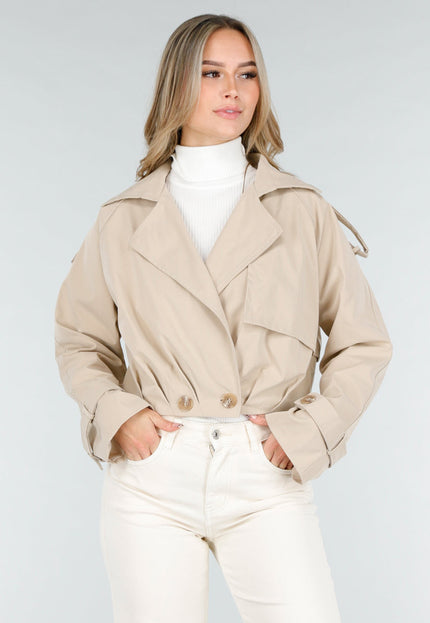 NEW121125 Lichtbeige Trenchcoat