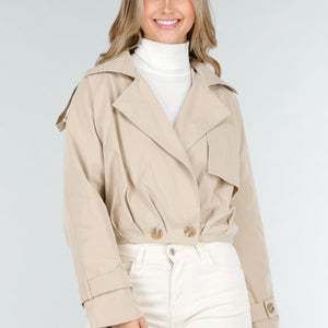 NEW121125 Lichtbeige Trenchcoat