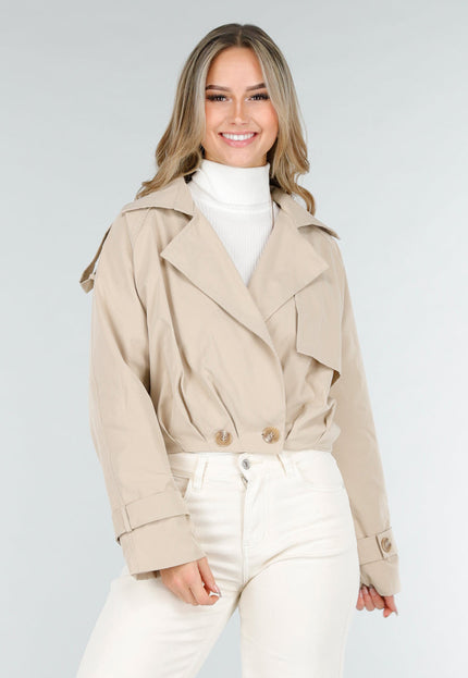 NEW121125 Lichtbeige Trenchcoat