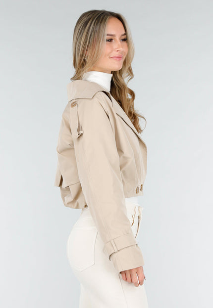 NEW121125 Lichtbeige Trenchcoat