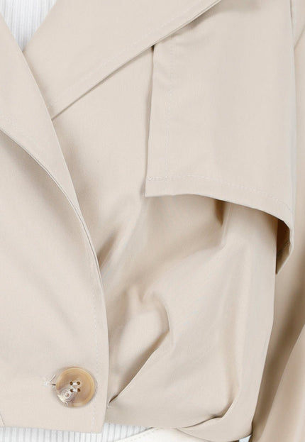 NEW121125 Lichtbeige Trenchcoat