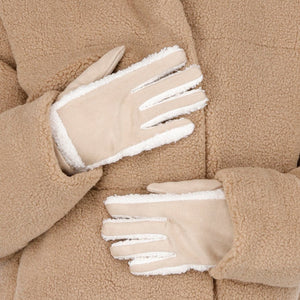 NEW121125 Suède Handschoenen met Boucle