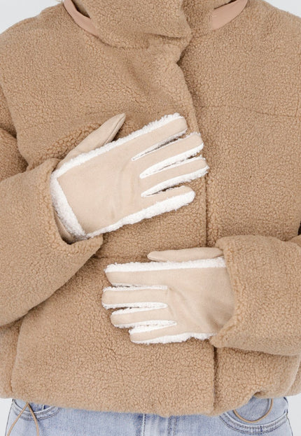 NEW121125 Suède Handschoenen met Boucle