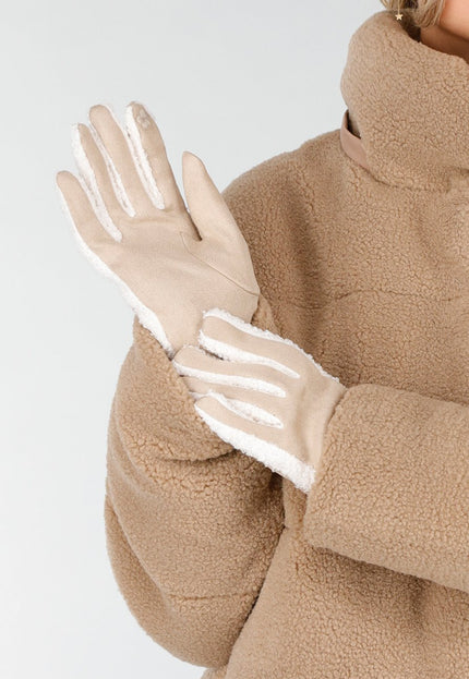 NEW121125 Suède Handschoenen met Boucle