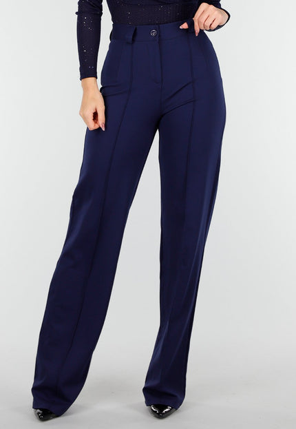 Tall Navy Blauwe Super Stretch Pantalon