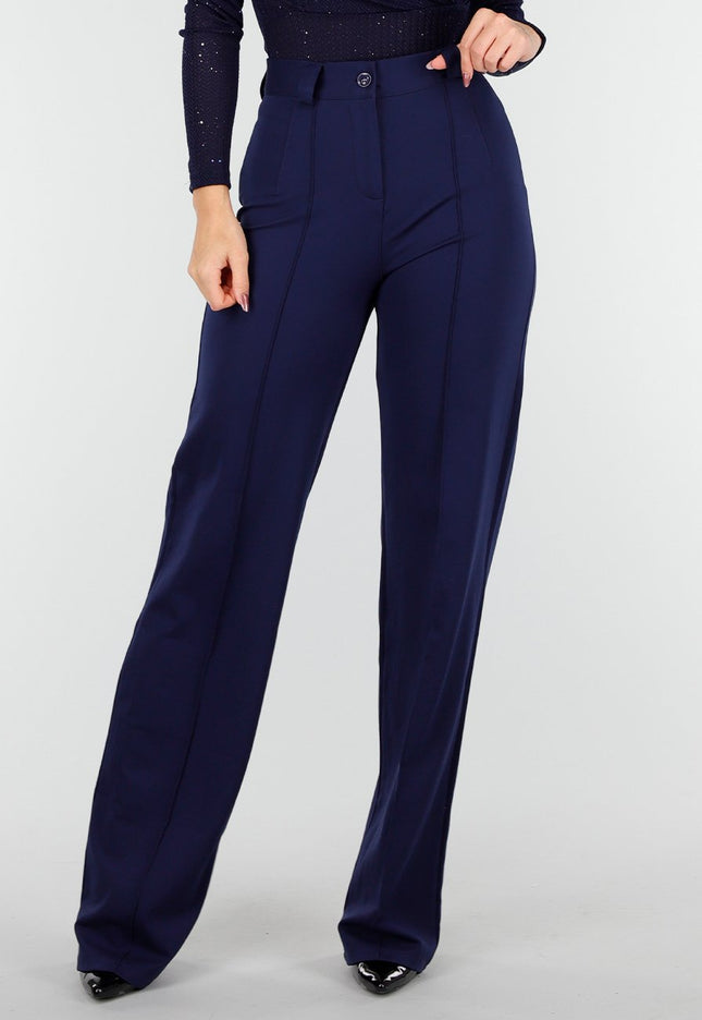 Tall Navy Blauwe Super Stretch Pantalon