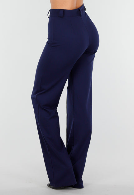 Tall Navy Blauwe Super Stretch Pantalon