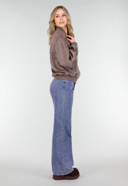 NEW121125 Taupe Bomberjack met Rits