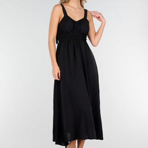 NEW121125 Zwarte Midi Jurk