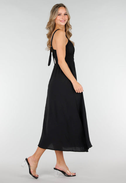 NEW121125 Zwarte Midi Jurk