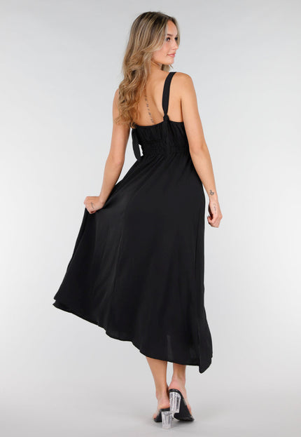 NEW121125 Zwarte Midi Jurk