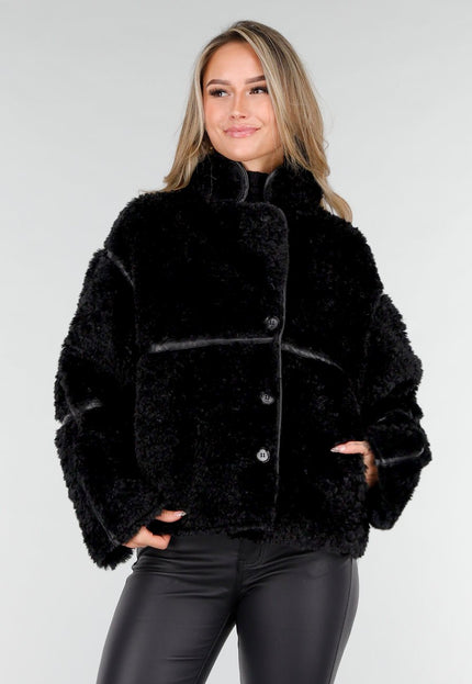 NEW121125 Zwarte Teddy Jas