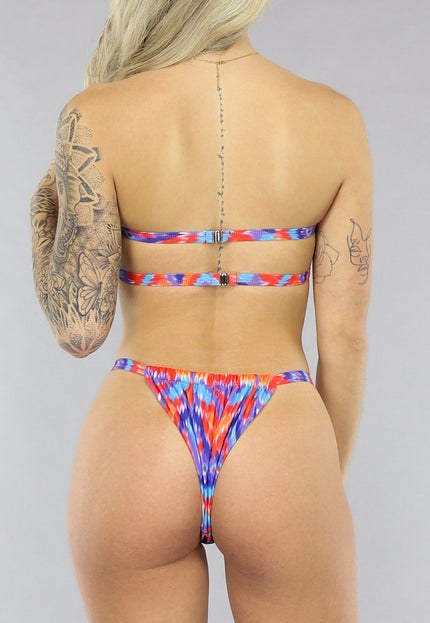 NEW1303 Print Bandeau Bikinitop met Cut Out