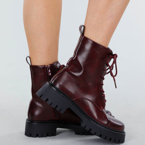 OP=OP.01.NL Bordeaux Veterlaarzen met Grove Zolen