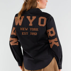 NEW130825 Zwarte Blouse New York