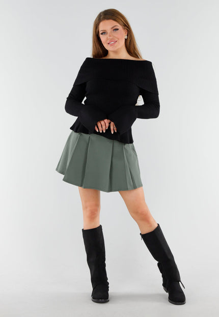 OP=OP.42.NL Zwarte Hoge Laarzen met Gespdetail