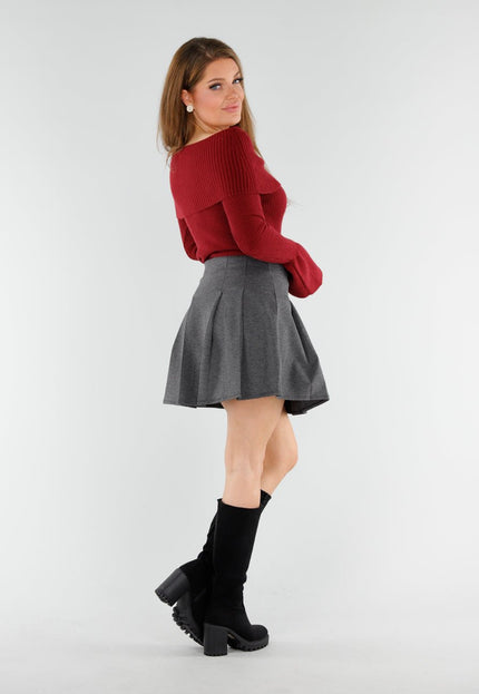 OP=OP.08.NL Zwarte Knielaarzen met Suedelook