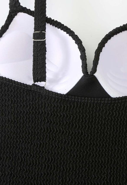 NEW1309 Zwart Maximizer Push-Up Badpak met Structuur