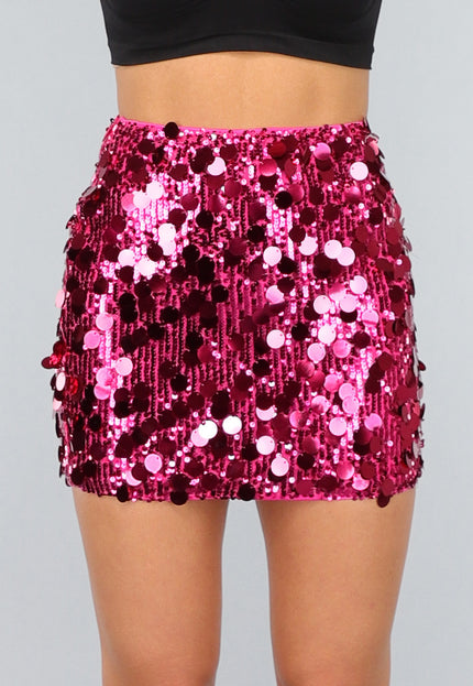 OP=OP.03.NL Roze Pailletten Rokje